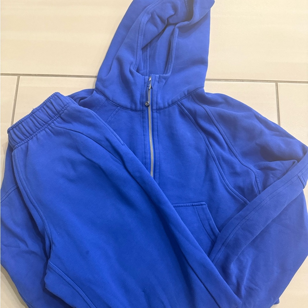 Blue Hoodie and Sweatpants Set Lulu lemon bundle